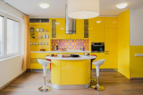 3BDR Attic Loft-style Apartment with Fireplace in City Center